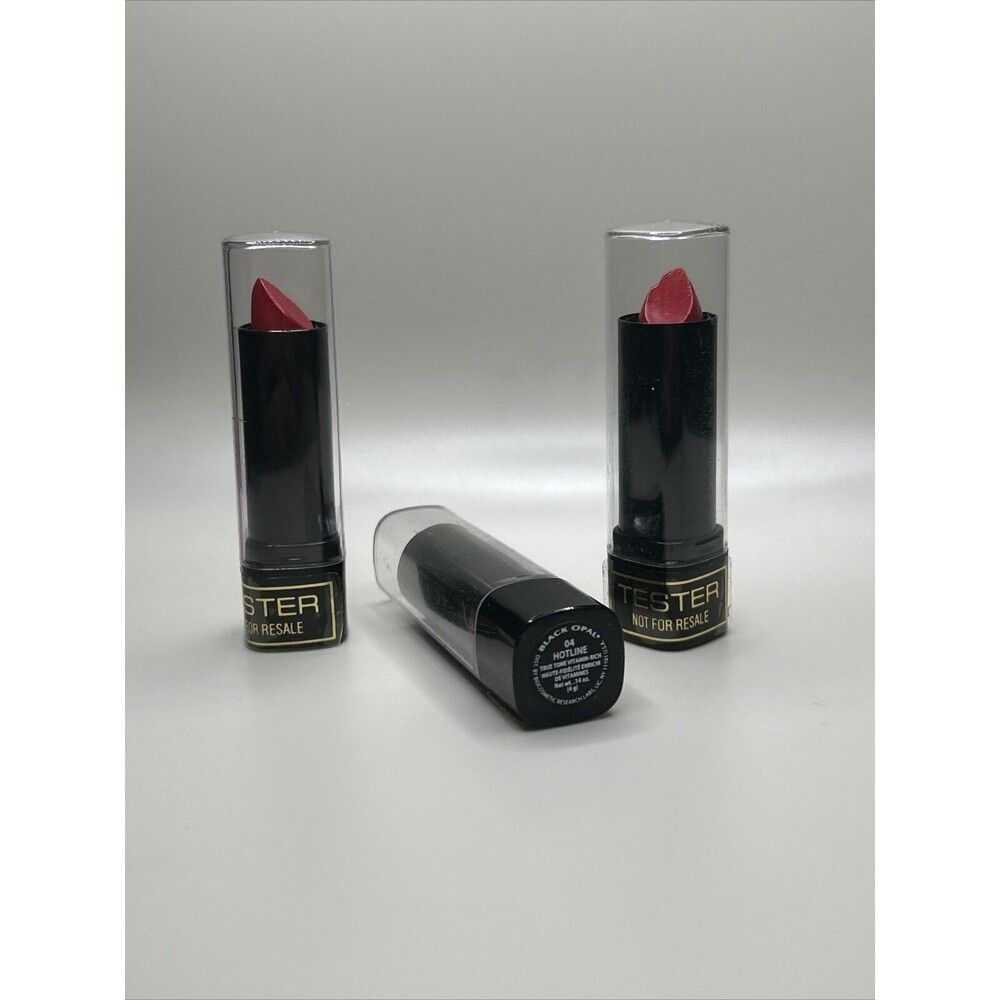 Set of 3 BLACK OPAL Lipsticks Hotline TESTERS Vitamin Rich BLK/OPL